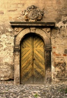 Jíčín - vchod do kostela sv Ignáce